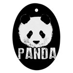 Panda  Oval Ornament (Two Sides) Back