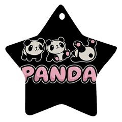 Panda  Ornament (Star)