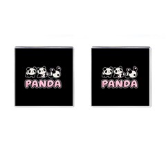 Panda  Cufflinks (Square)