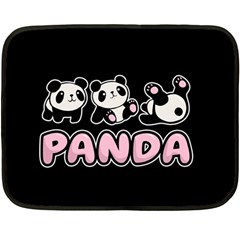 Panda  Double Sided Fleece Blanket (Mini) 