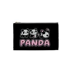 Panda  Cosmetic Bag (small)  by Valentinaart