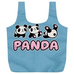 Panda  Full Print Recycle Bags (l)  by Valentinaart