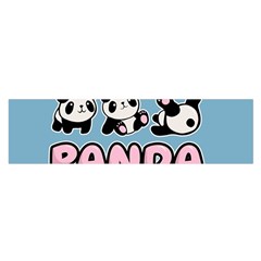 Panda  Satin Scarf (oblong) by Valentinaart