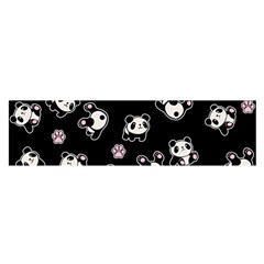 Panda Pattern Satin Scarf (oblong) by Valentinaart