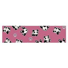 Panda Pattern Satin Scarf (oblong) by Valentinaart