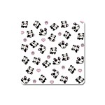 Panda pattern Square Magnet Front