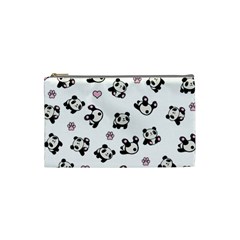 Panda Pattern Cosmetic Bag (small)  by Valentinaart