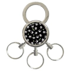 Panda Pattern 3-ring Key Chains by Valentinaart