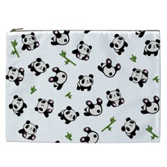 Panda Pattern Cosmetic Bag (xxl)  by Valentinaart