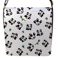 Panda Pattern Flap Messenger Bag (s) by Valentinaart