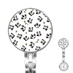 Panda pattern Stainless Steel Nurses Watch Front