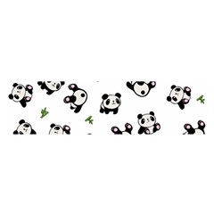 Panda Pattern Satin Scarf (oblong) by Valentinaart