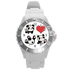 Panda Round Plastic Sport Watch (l)