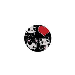 Panda 1  Mini Magnets by Valentinaart