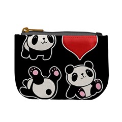 Panda Mini Coin Purses by Valentinaart