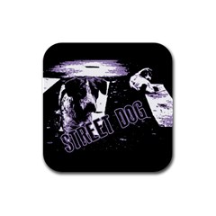 Street dogs Rubber Square Coaster (4 pack) 