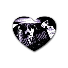 Street dogs Rubber Coaster (Heart) 