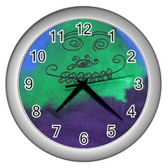 Smiling Mountain Wall Clocks (silver) 