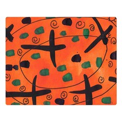 Egg Amongst Crosses Double Sided Flano Blanket (large)  by snowwhitegirl