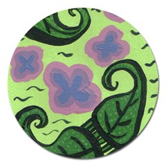 Leaves Magnet 5  (round)