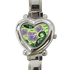 Leaves Heart Italian Charm Watch