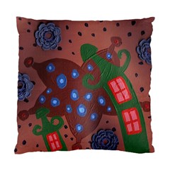 Slanted Green Houses Standard Cushion Case (one Side)