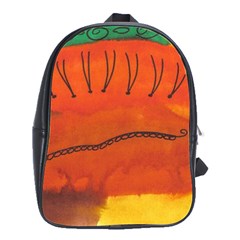 Guy With Weird Haircut School Bag (large)