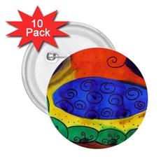 Face 2 25  Buttons (10 Pack) 