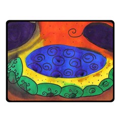 Face Fleece Blanket (small) by snowwhitegirl