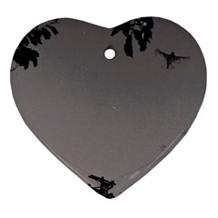 Stop Action Pigeon Ornament (Heart)