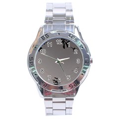 Stop Action Pigeon Stainless Steel Analogue Watch