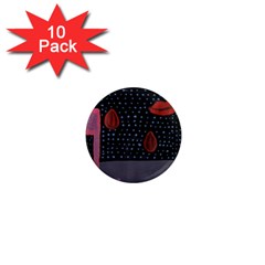 Lips 1  Mini Magnet (10 Pack) 