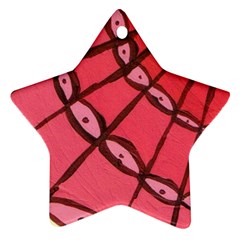 Red Fan Ornament (star)