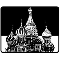 Moscow Fleece Blanket (medium)  by Valentinaart