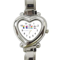 Pride Heart Italian Charm Watch by Valentinaart