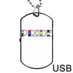 Pride Dog Tag Usb Flash (two Sides) by Valentinaart