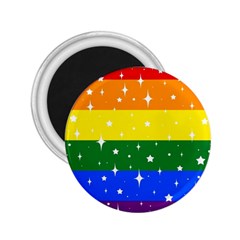 Sparkly Rainbow Flag 2.25  Magnets