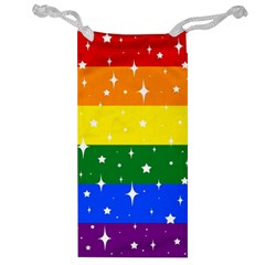 Sparkly Rainbow Flag Jewelry Bag