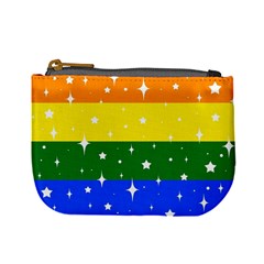 Sparkly Rainbow Flag Mini Coin Purses