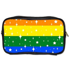 Sparkly Rainbow Flag Toiletries Bags 2-Side