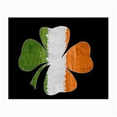 Irish Clover Small Glasses Cloth (2-side) by Valentinaart