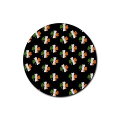 Irish Clover Rubber Round Coaster (4 Pack)  by Valentinaart