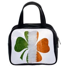 Irish Clover Classic Handbags (2 Sides) by Valentinaart