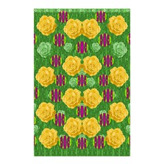 Roses Dancing On  Tulip Fields Forever Shower Curtain 48  X 72  (small)  by pepitasart