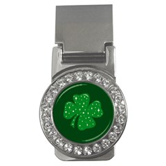 Sparkly Clover Money Clips (cz)  by Valentinaart