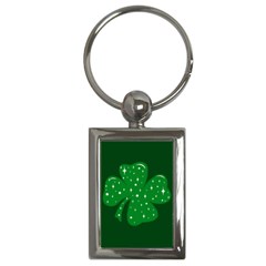 Sparkly Clover Key Chains (rectangle)  by Valentinaart