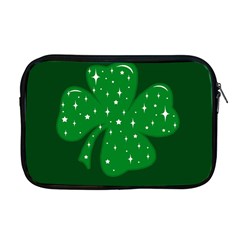 Sparkly Clover Apple Macbook Pro 17  Zipper Case by Valentinaart