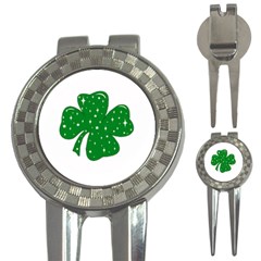 Sparkly Clover 3-in-1 Golf Divots