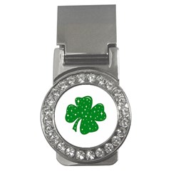 Sparkly Clover Money Clips (cz)  by Valentinaart