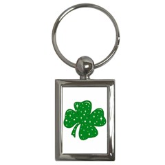 Sparkly Clover Key Chains (rectangle)  by Valentinaart